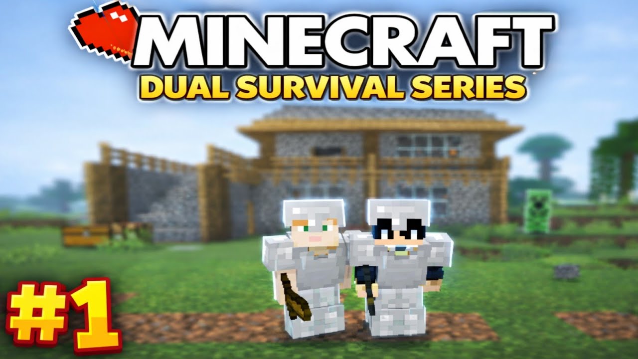 Minecraft PE Duo Survival Series in Hindi | Ep 1