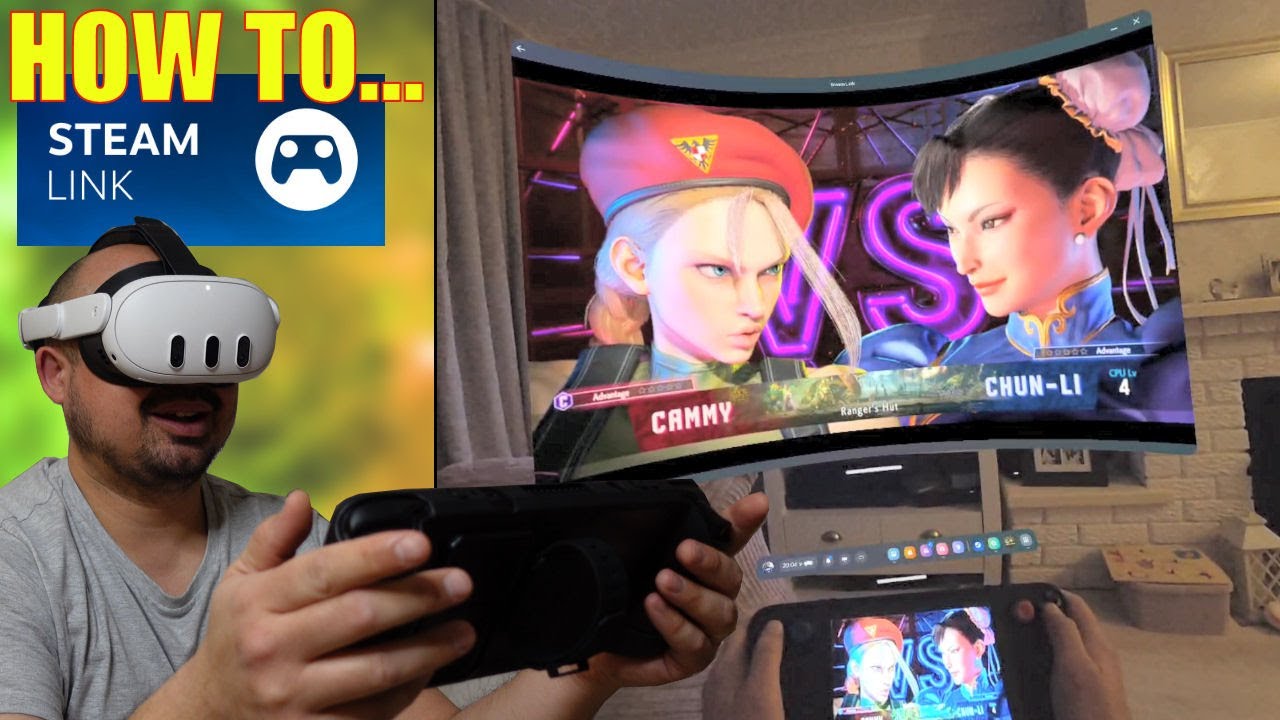 Playing Steam Deck Games with a HUGE Screen in a Quest 3 is AMAZING!