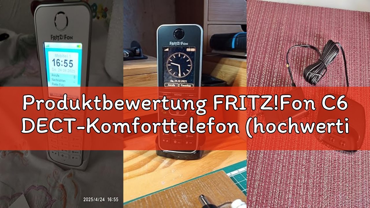 Produktbewertung FRITZ!Fon C6 DECT-Komforttelefon (hochwertiges Farbdisplay, HD-Telefonie, Internet-