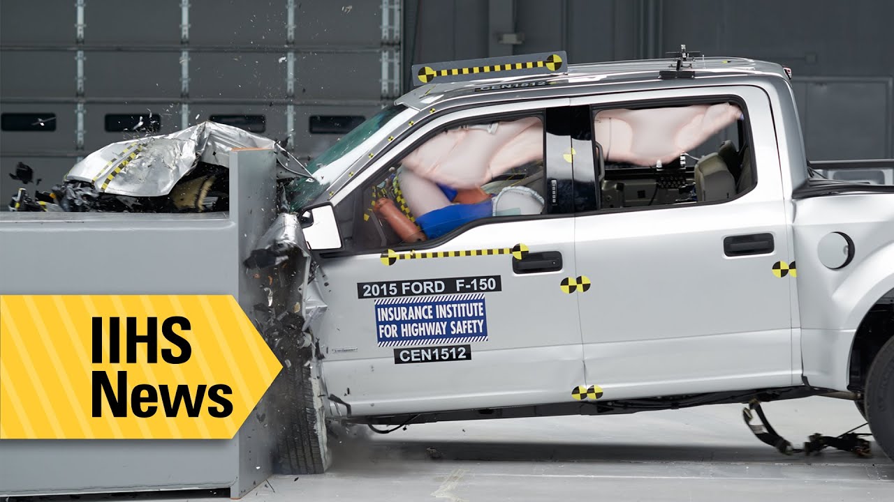Первое испытание IIHS F-150 с алюминиевым кузовом — Новости IIHS