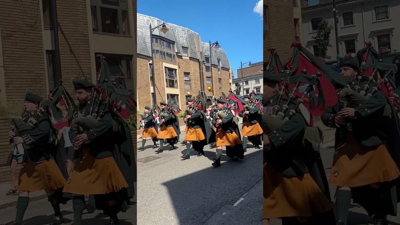 Pipes of Number 12 Company Irish Guards #viral #viralvideo #youtubeshorts #shorts #army #guard #fyp
