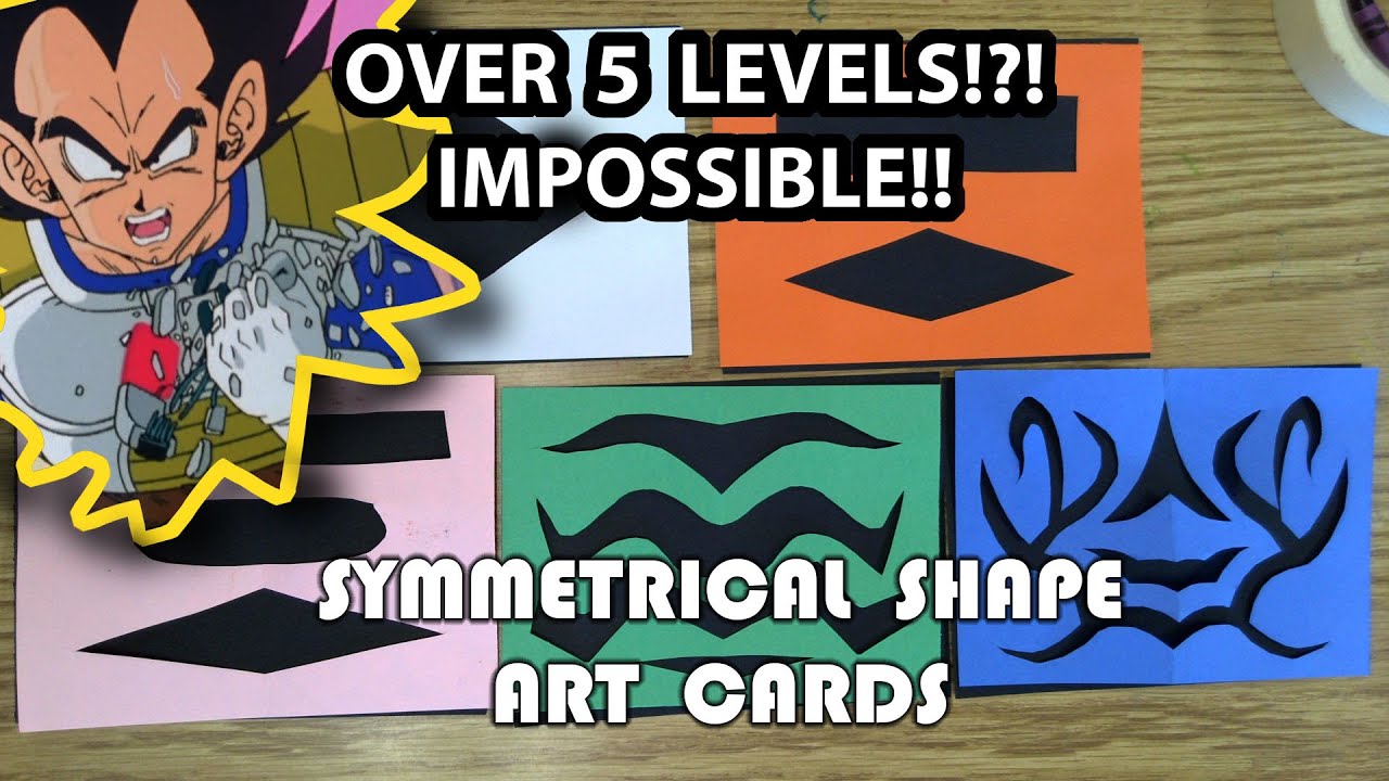 Symmetrical Cut Paper Art Cards: Different Levels of Complexity
