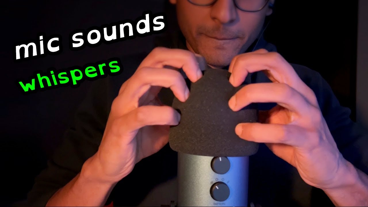 ASMR Aggressive Mic tapping & scratching, Hand sounds & Whisper rambles