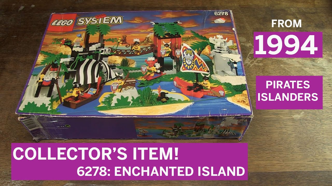 Unboxing, building and review of Lego set 6278: Enchanted Island from 1994! #lego #legosystem