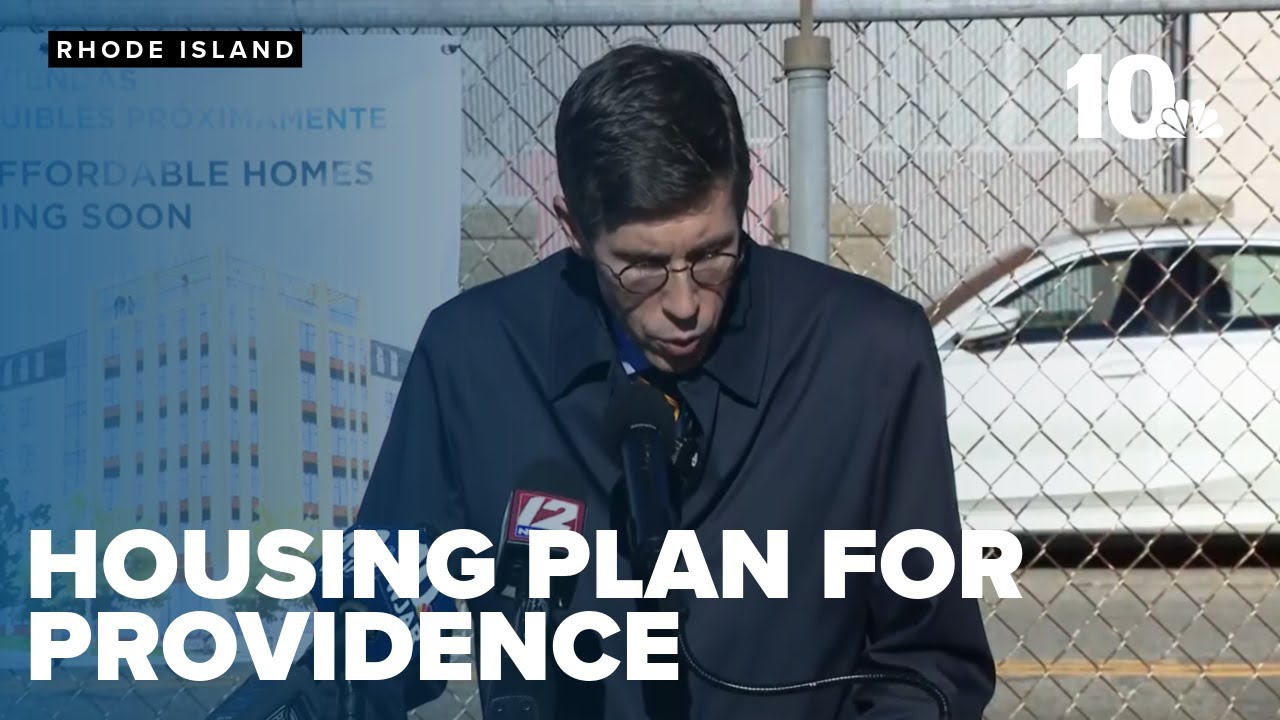 Providence Mayor Brett Smiley makes remarks on new housing report