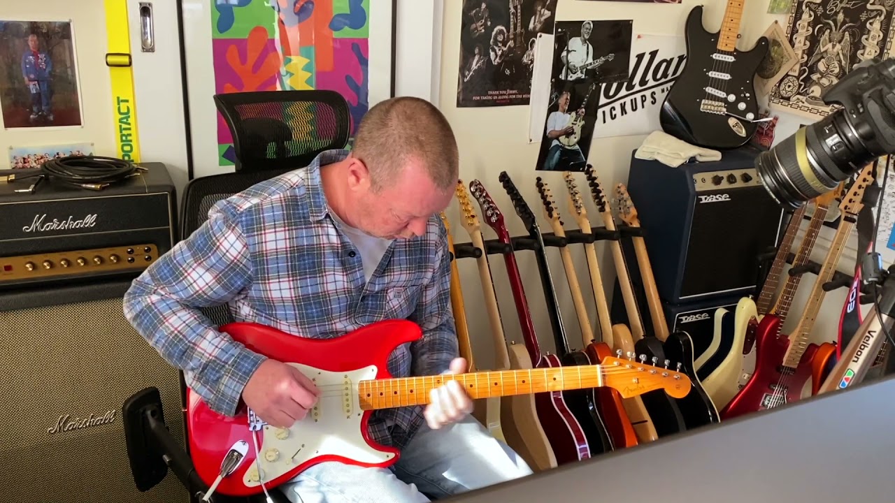 Fender Strat (Emanuelli Pickups)  - HIWATT DR103 & Crunch Box (Axe-FX III) Jam video