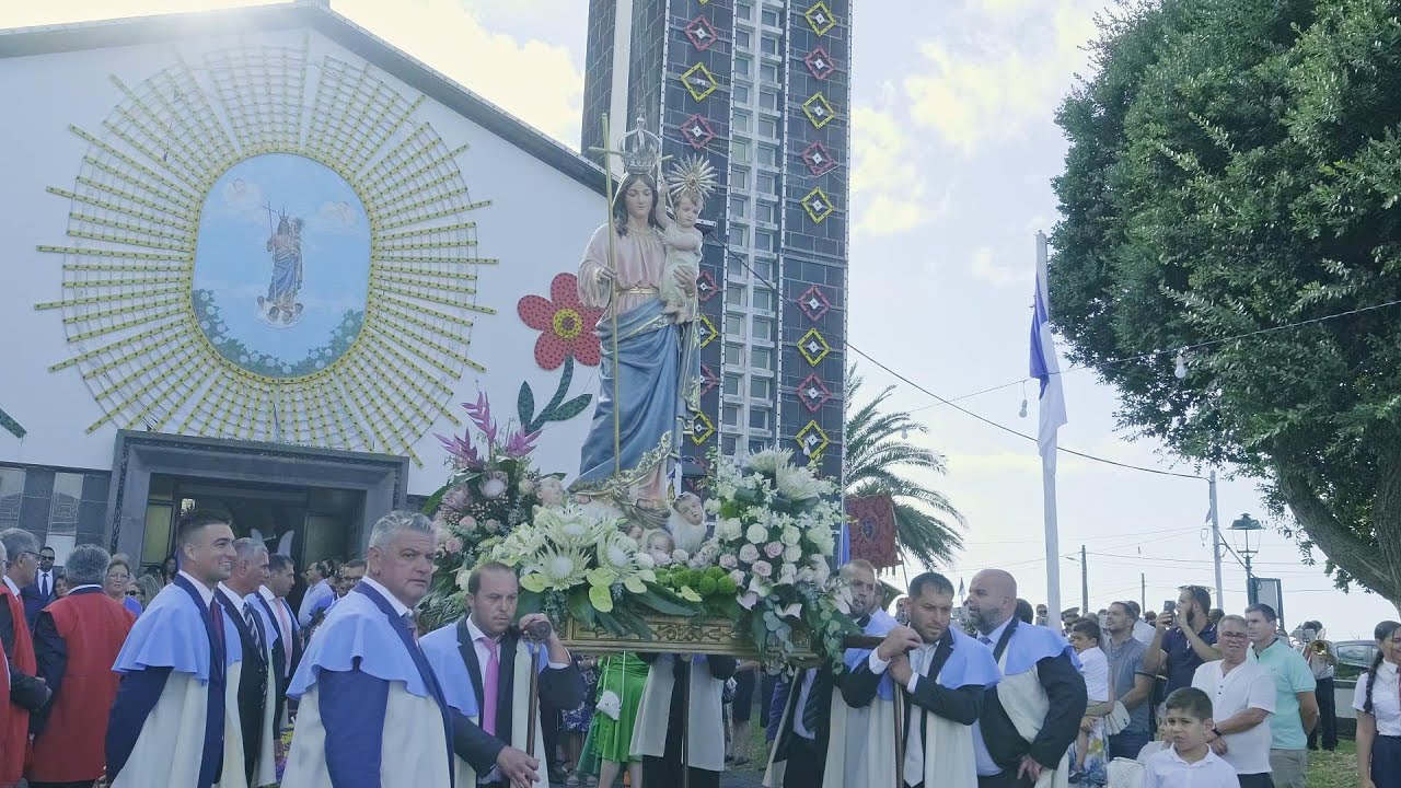 Procissão de NªSrª das Vitorias Santa Barbara Ribeira Grande