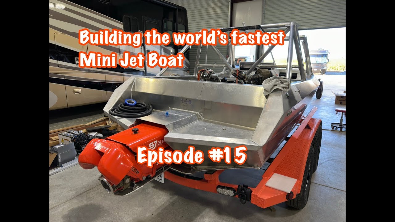 Building the world's fastest mini jet boat.  Pirahna Boat Ep #15