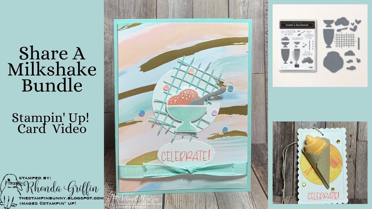 Share a Milkshake Bundle Stampin Up! Card Video