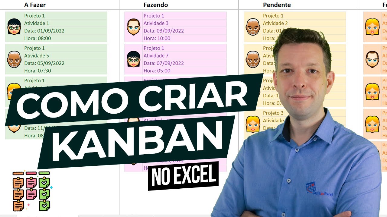 [Excel] Quadro de Acompanhamento Kanban Scrum