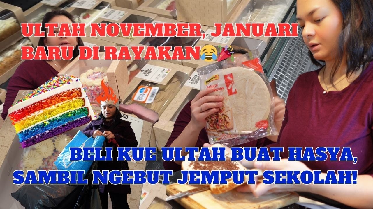 BELANJA KUE ULTAH KAKA HASYA! YANG MURMER AJA DARI SUPERMARKET🤭