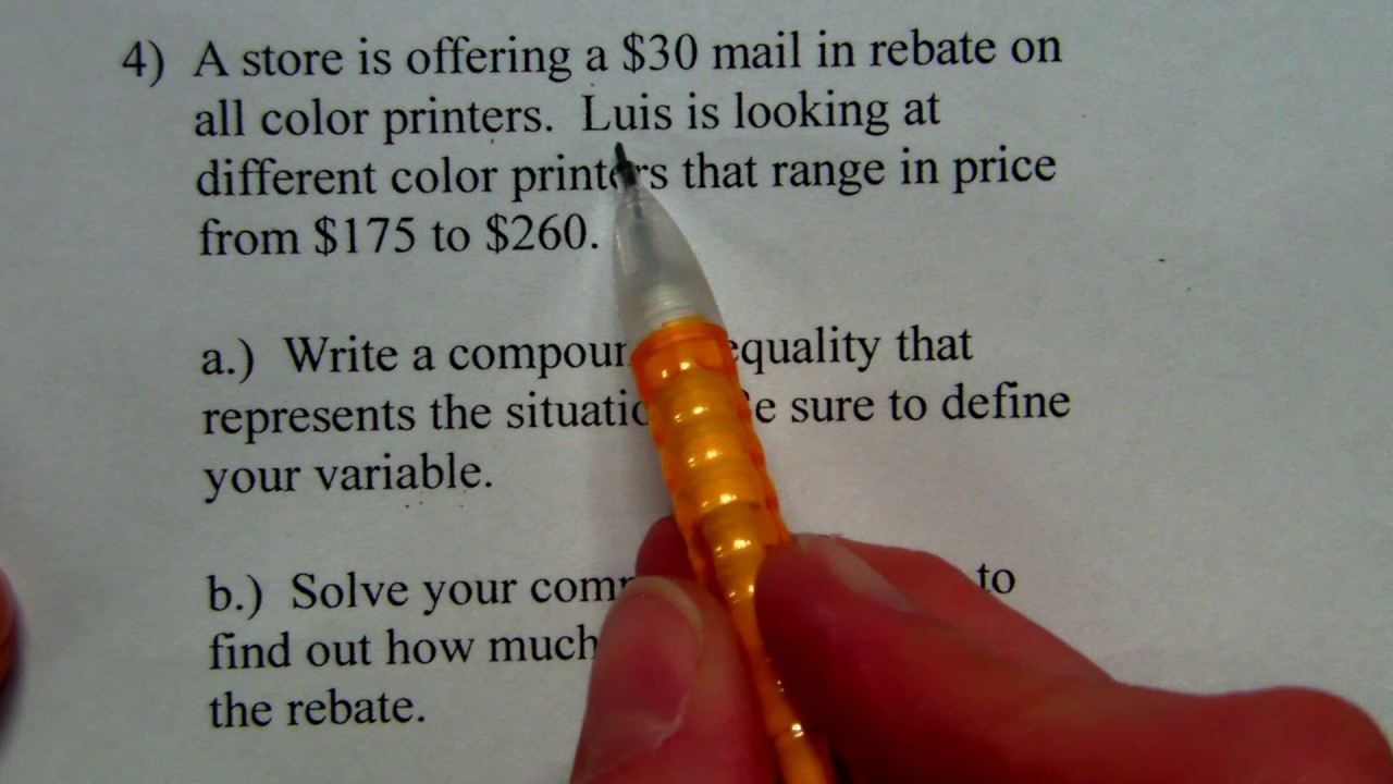 Compound Inequality Story Problems