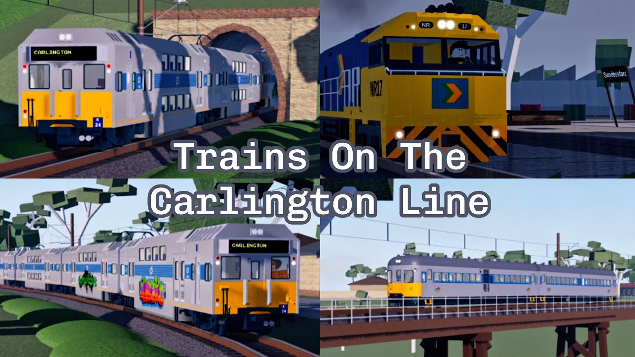 Trains On The Carlington Line | Roblox Trainways