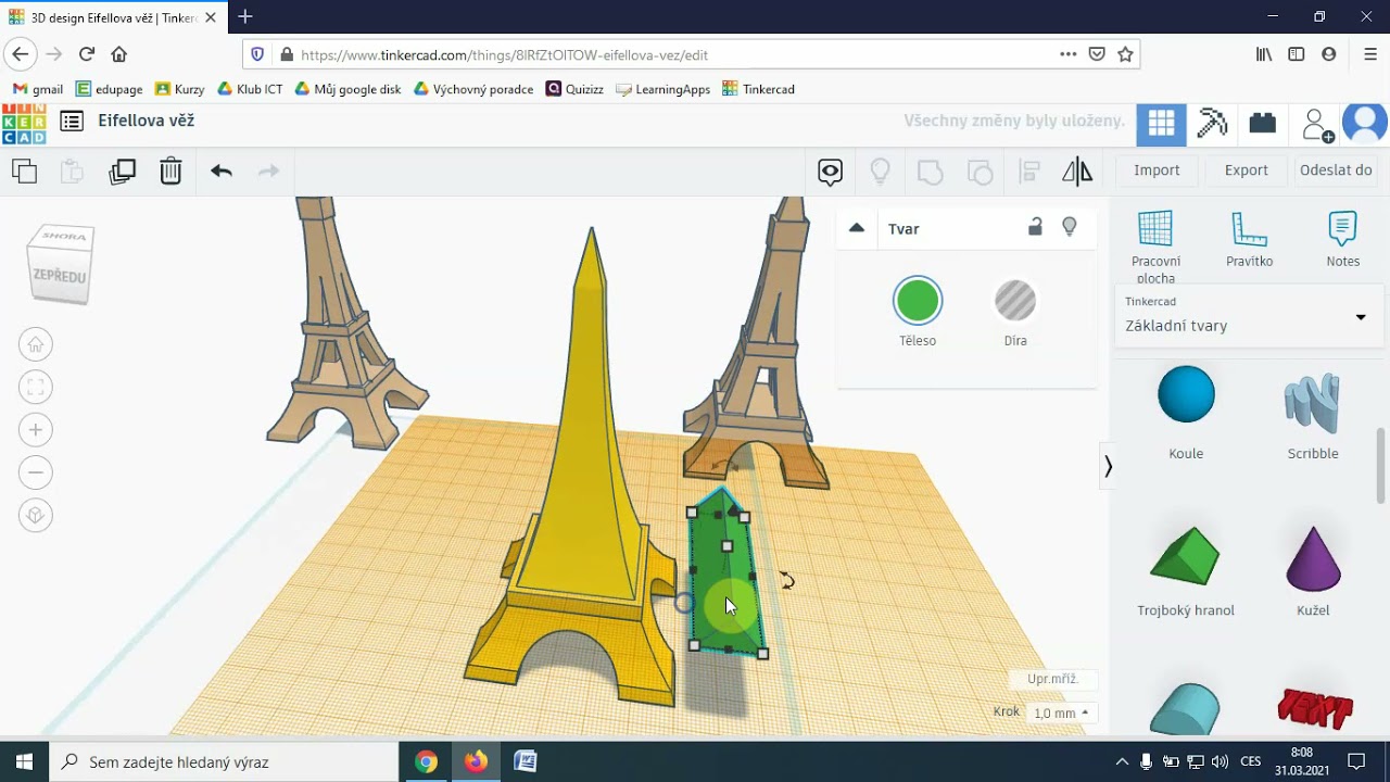 Tinkercad - Eiffelova věž