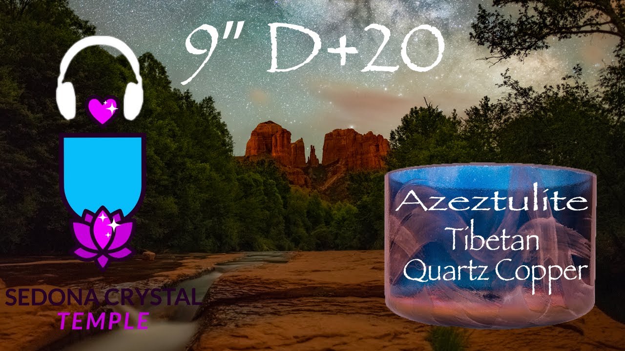 Crystal Singing Bowls - Azeztulite - Tibetan Copper Quartz