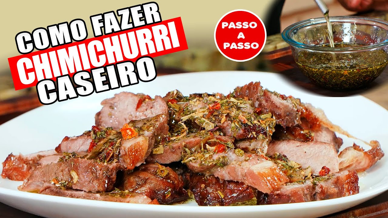Como Fazer Chimichurri Caseiro + Contra Filé na Airfryer  - Fora da Média!