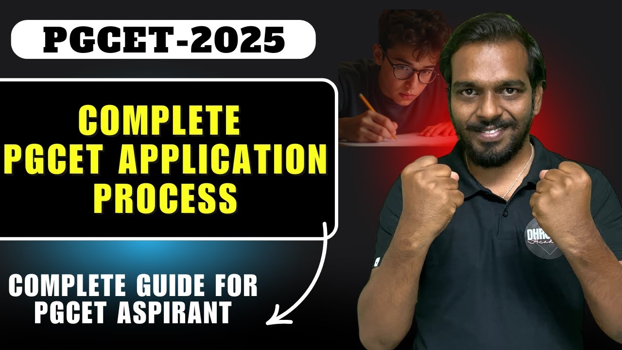 PGCET 2025 EXAM UPDATE | PGCET Application Complete Process | PGCET 2025 | Dhruvika Academy