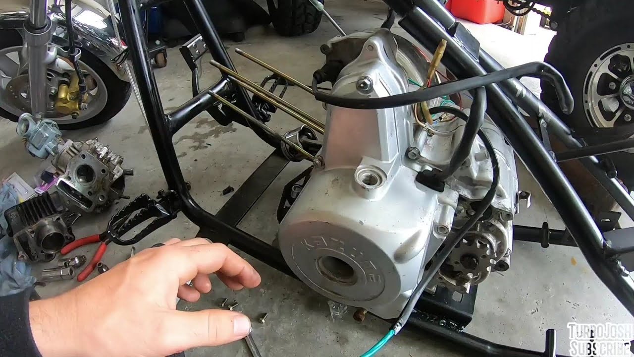 Fix no compression small engine 50cc/70/90/110/125/150cc | seized piston rings