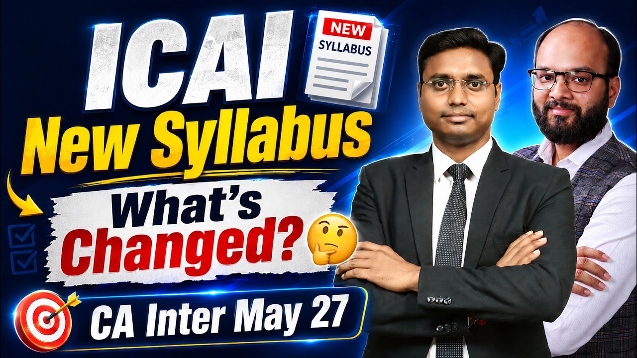 CA Inter May 2027 New Study Material Released | Income Tax Act 2025 | ICAI Latest Update