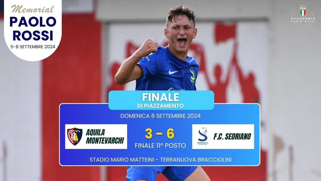Aquila Montevarchi - Sedriano 3-6 - Memorial Paolo Rossi 2024