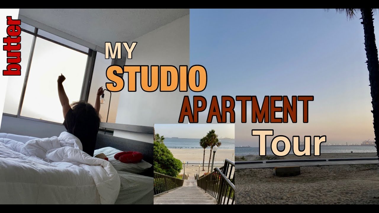 MY 420 sq. ft APARTMENT TOUR 2022 | (ON THE BEACH)