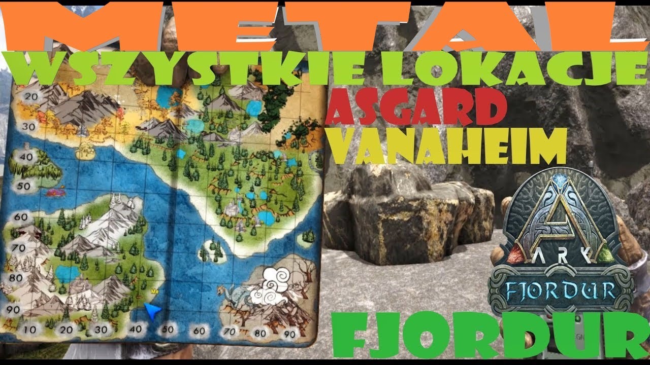 Ark Survival Evolved Fjordur - GDZIE ZNAJDE METAL ? WSZYSTKIE LOKACJE !