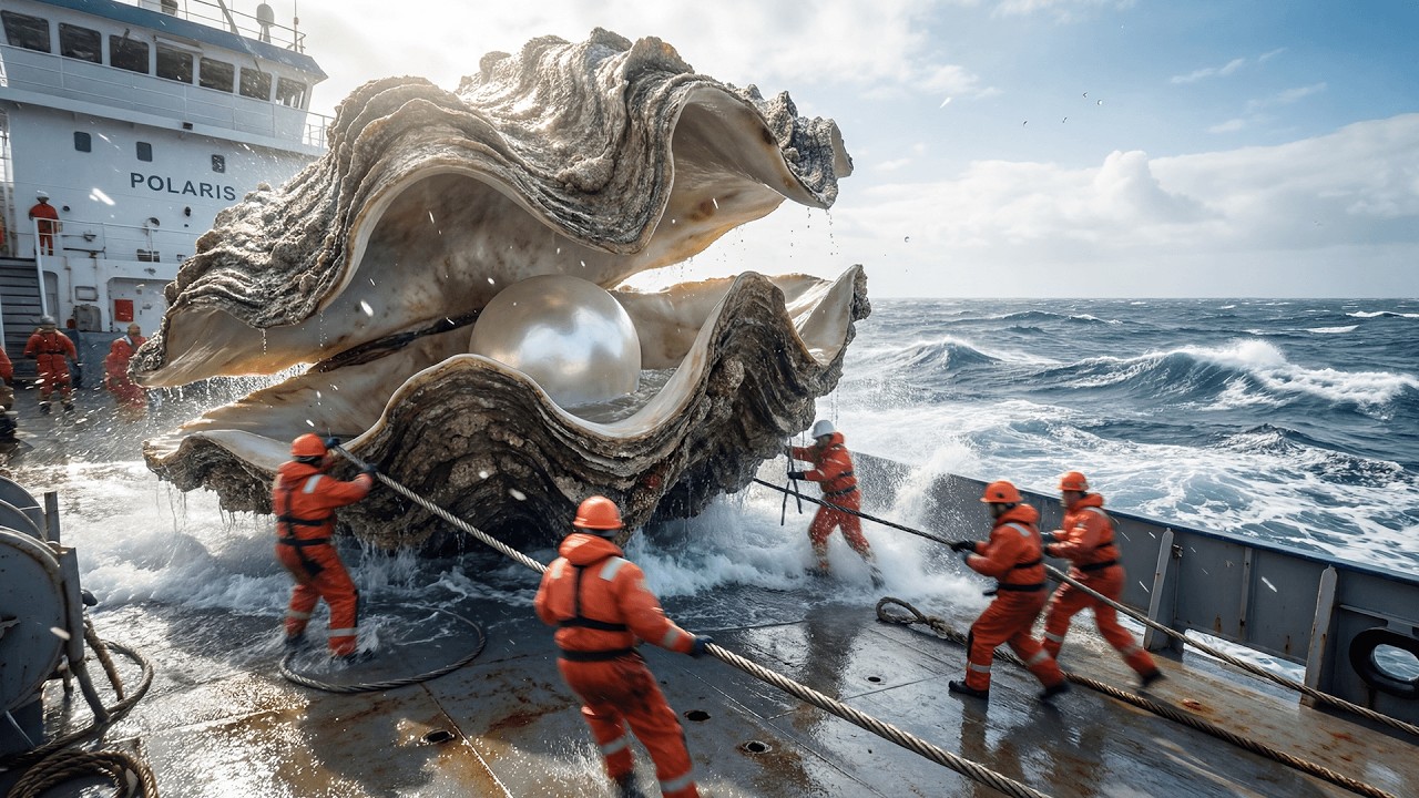 Discovered a Giant Pearl in the Deep Ocean – Worth $500,000,000, Leaving the Entire Ship in Shock 💰