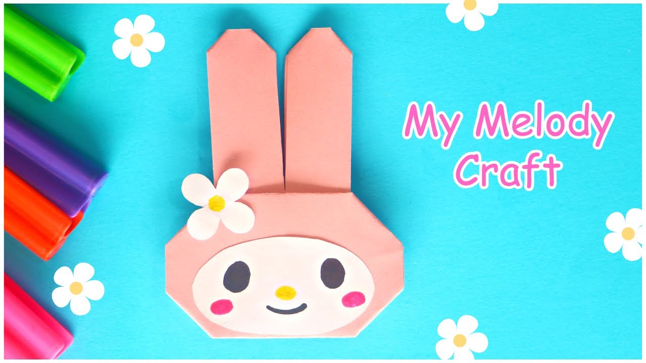 My Melody Paper Craft | Easy origami Craft