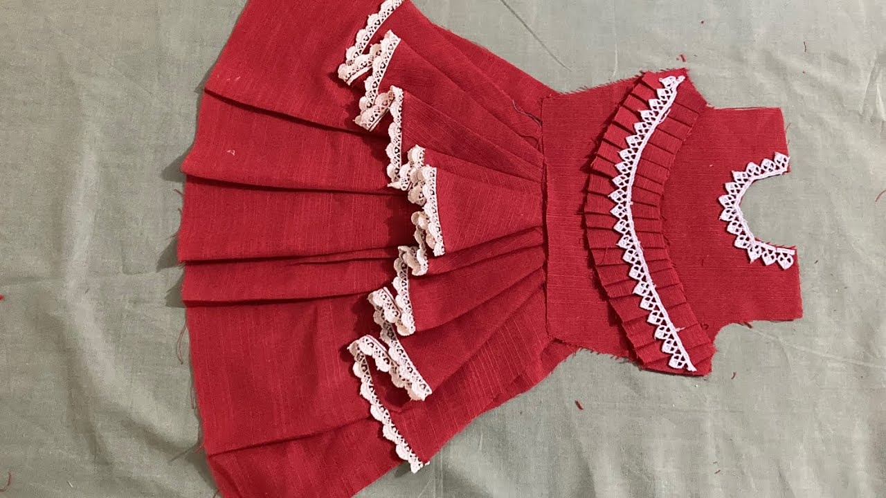 Very Easy Baby Frocks Cutting and Stitching/ Easy Baby Dress Design Tutorial for Beginners