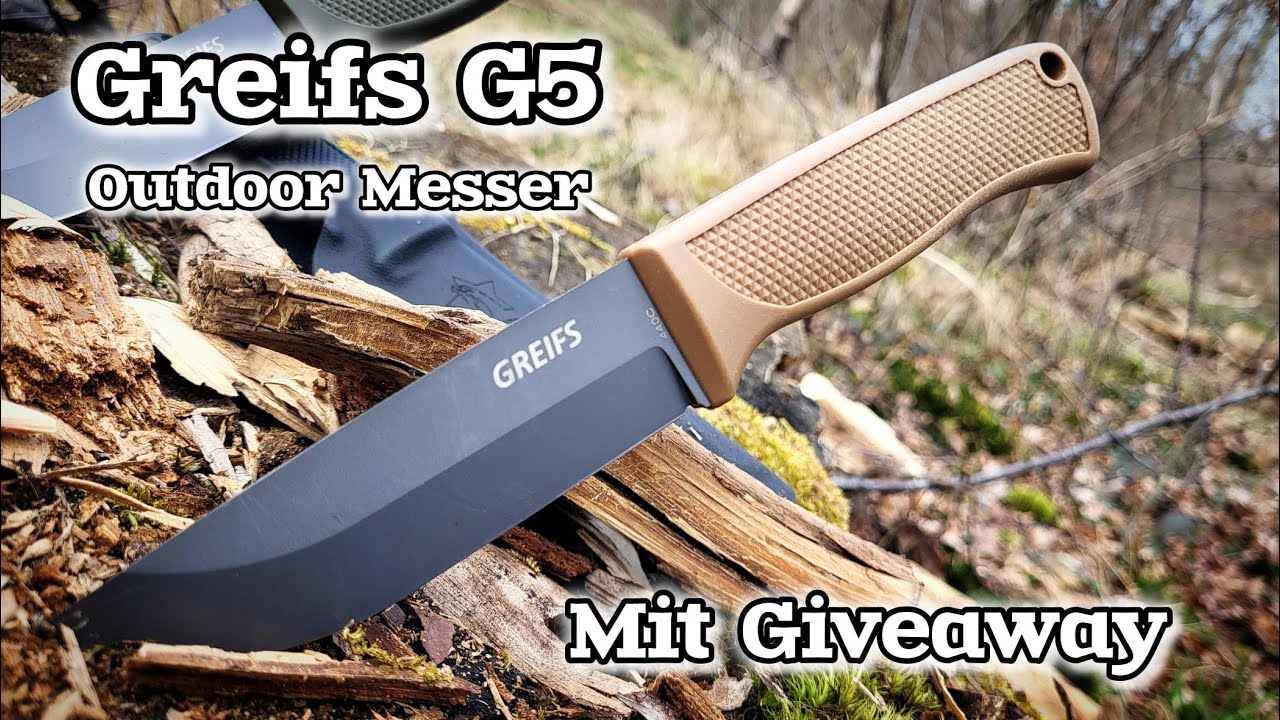 Greifs G5 Bushcraft und Outdoor Messer f&uuml;r Einsteiger und als Back Up EDC Knife mit Giveaway