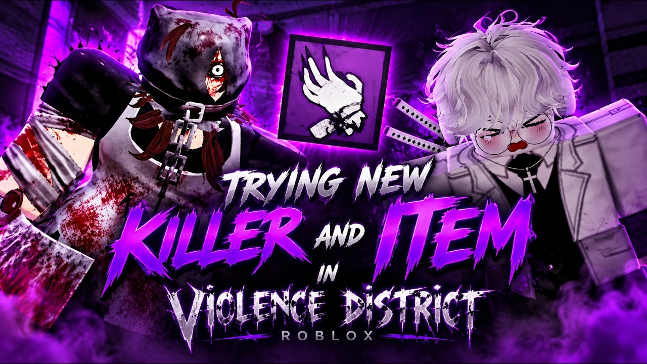 TRYING NEW KILLER & NEW ITEM IN VIOLENCE DISTRICT ROBLOX | Violence District Roblox 