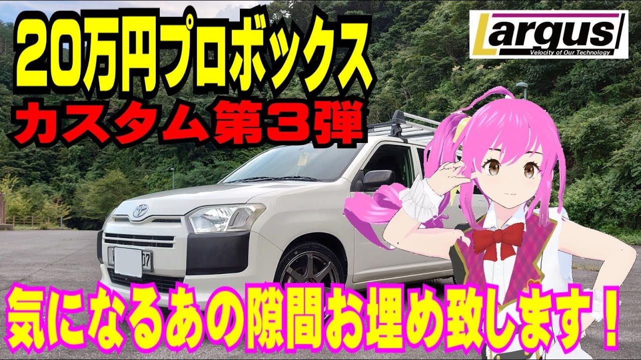 【プロボックス】あの隙間お埋めします【ラルグス車高調】