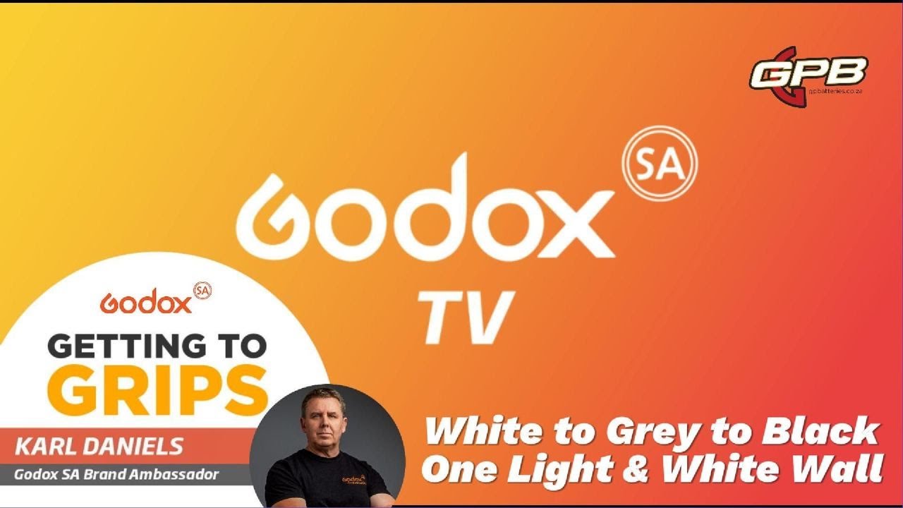 Getting To Grips - White to Grey to Black Single Light and a White Wall