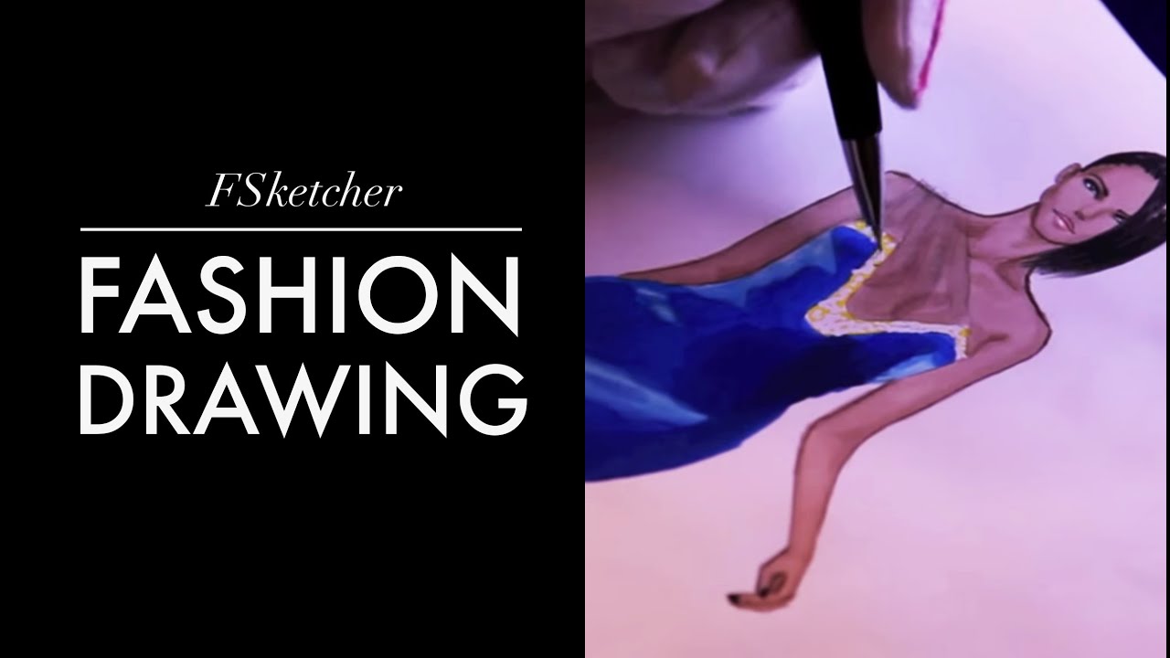 VELVET DRESS | Fashion Drawing