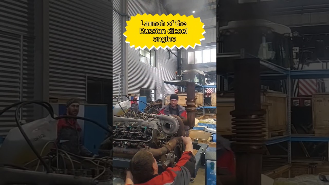 Launch of the Russian diesel engine