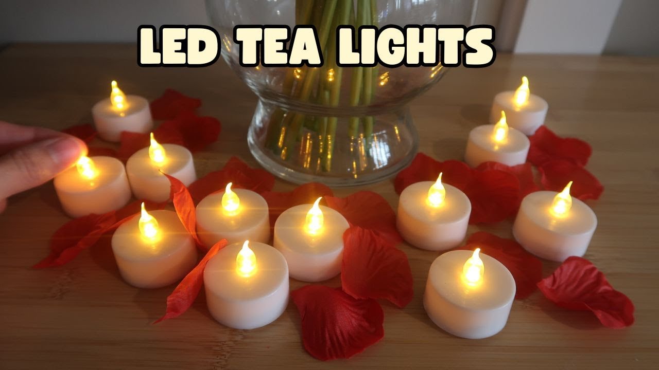FLAMELESS battery operated LED Tea Lights | Demo + Review