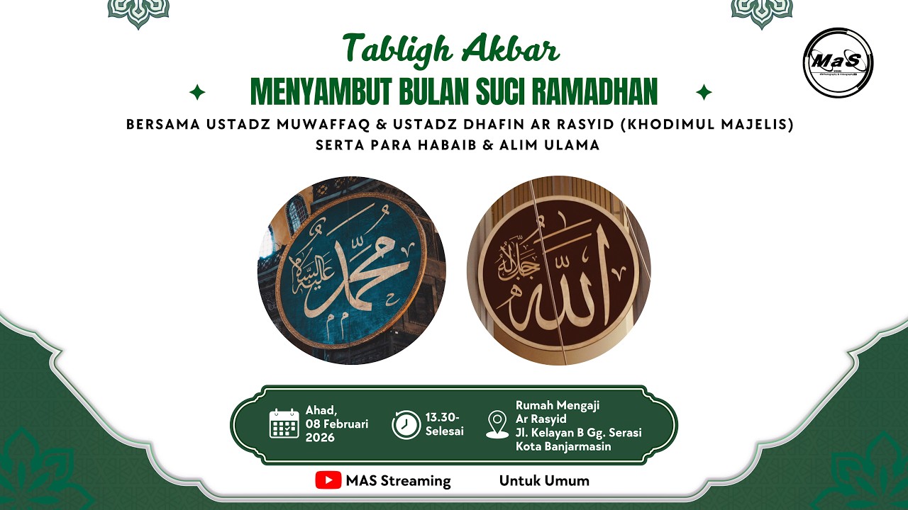 LIVE | Tabligh Akbar Menyambut Bulan Suci Ramadhan Bersama Habaib & Alim Ulama | Majelis Ar Rasyid