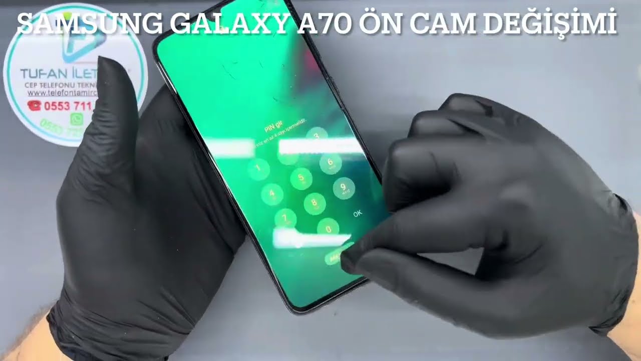 SAMSUNG GALAXY A70 EKRAN ÖN CAM DEĞİŞİMİ