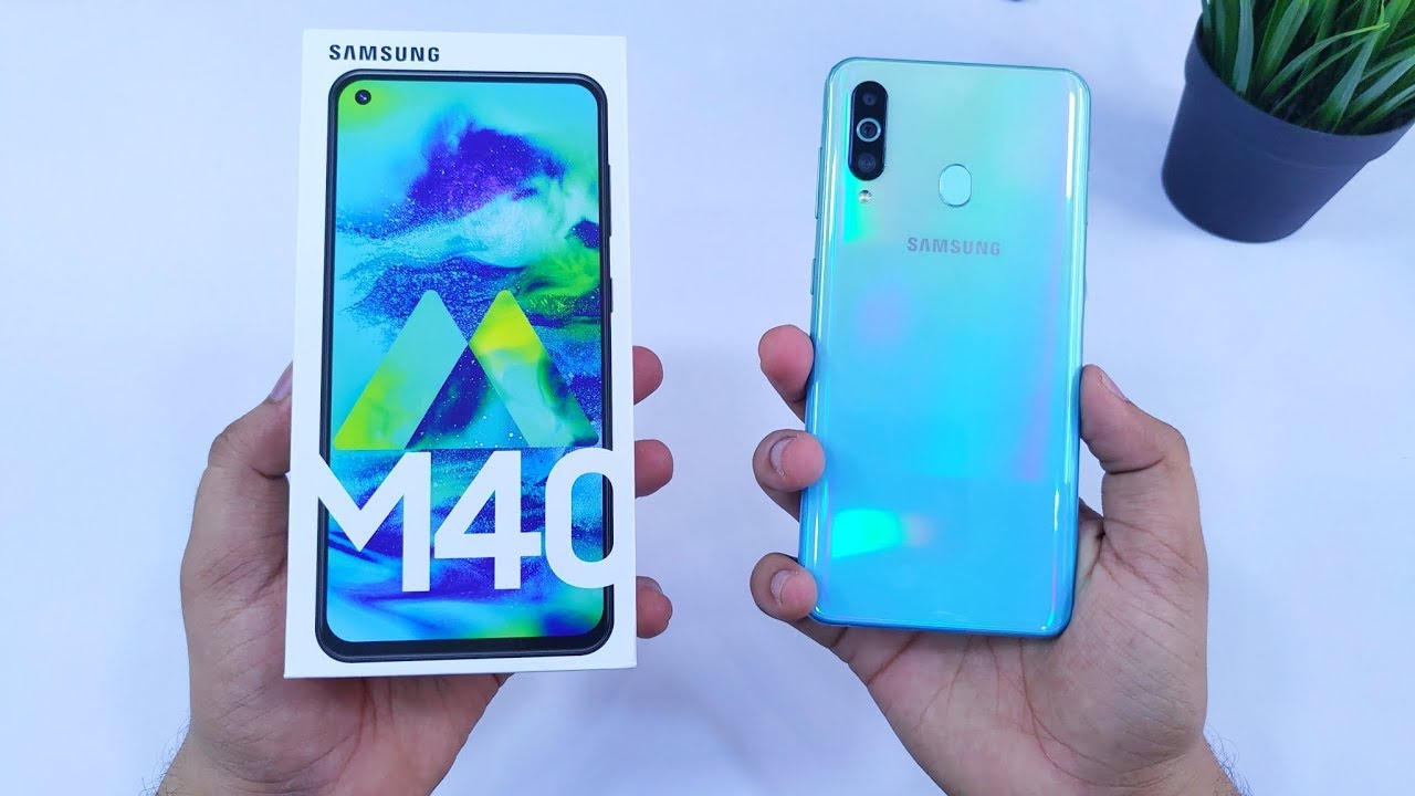 Samsung Galaxy M40 Sea Water Blue Color Unboxing And Impressions