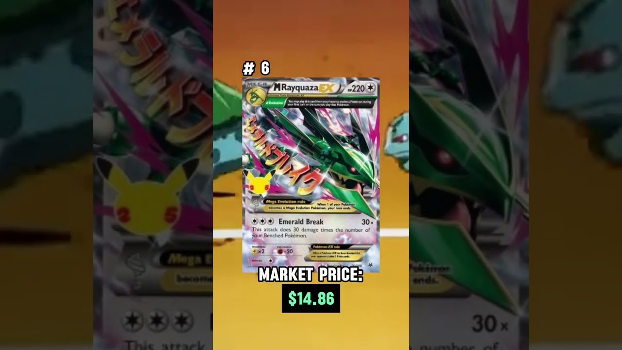 The 10 Most Valuable Pokemon Cards in Celebrations 🎉🥳 #pokemon #pokemoncards #celebrations #25th