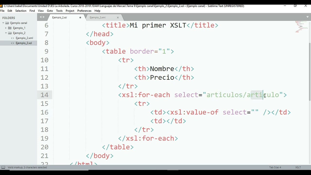 2. Introducción a XSLT