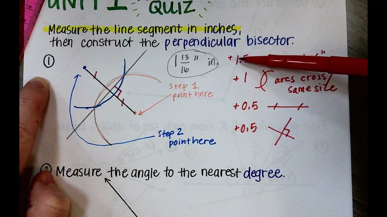 Geom Day 6 Unit 1 PRACTICE QUIZ