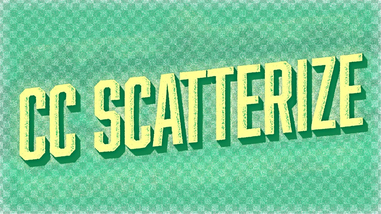 CC Scatterize | Effects of After Effects