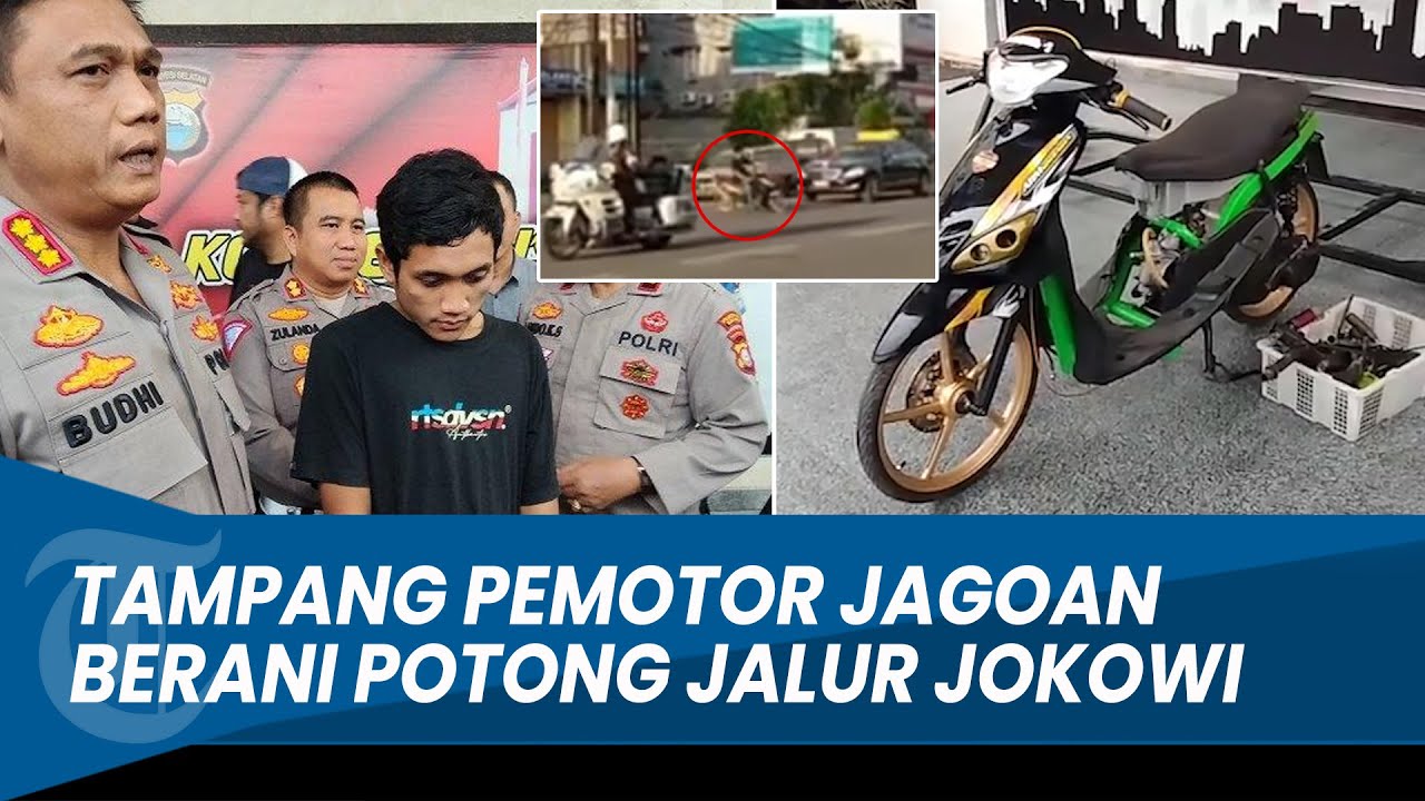 INI PENGAKUAN Pemotor Sok Jago yang Berani Potong Jalur Mobil Presiden Jokowi di Makassar
