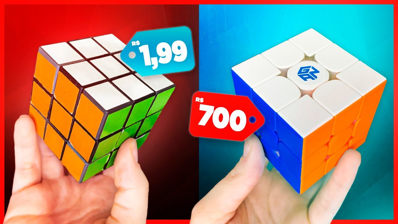 Cubo mágico de R$ 1,99 VS cubo mágico de R$ 700 | Comparativo 😱