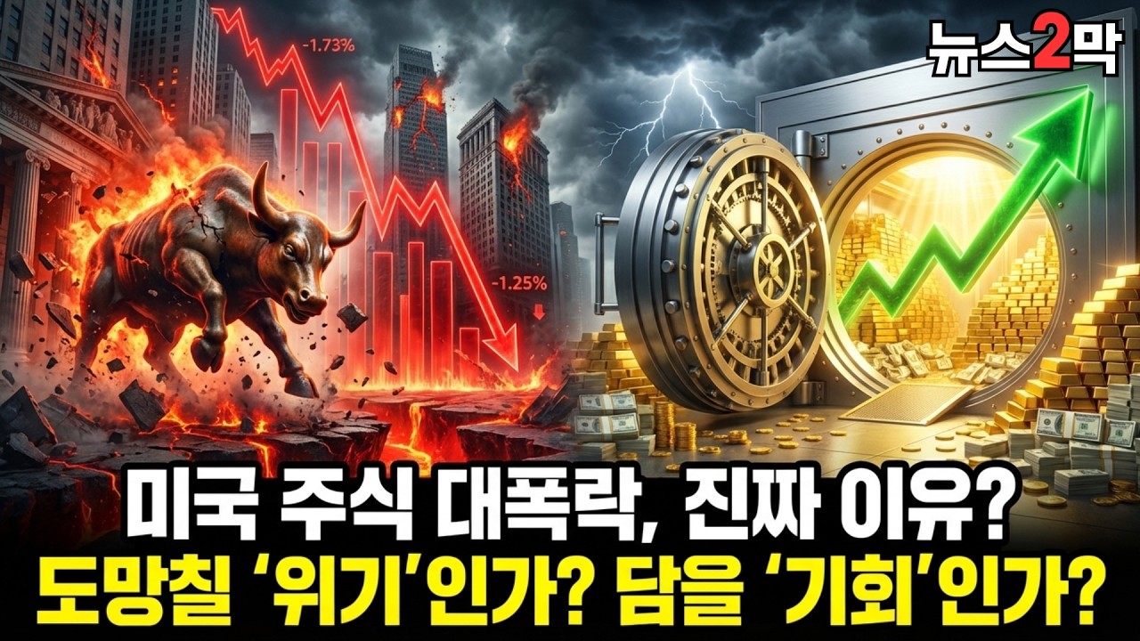 미국 주식 대폭락, 도망칠 '위기'인가? 담을 '기회'인가? (역대급 7조 투매의 진짜 이유)