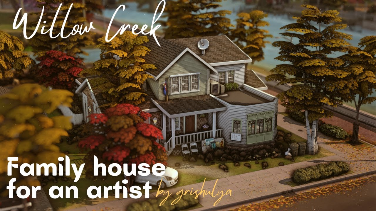Семейный дом для художницы 🎨 | Строительство | The Sims 4 | No CC