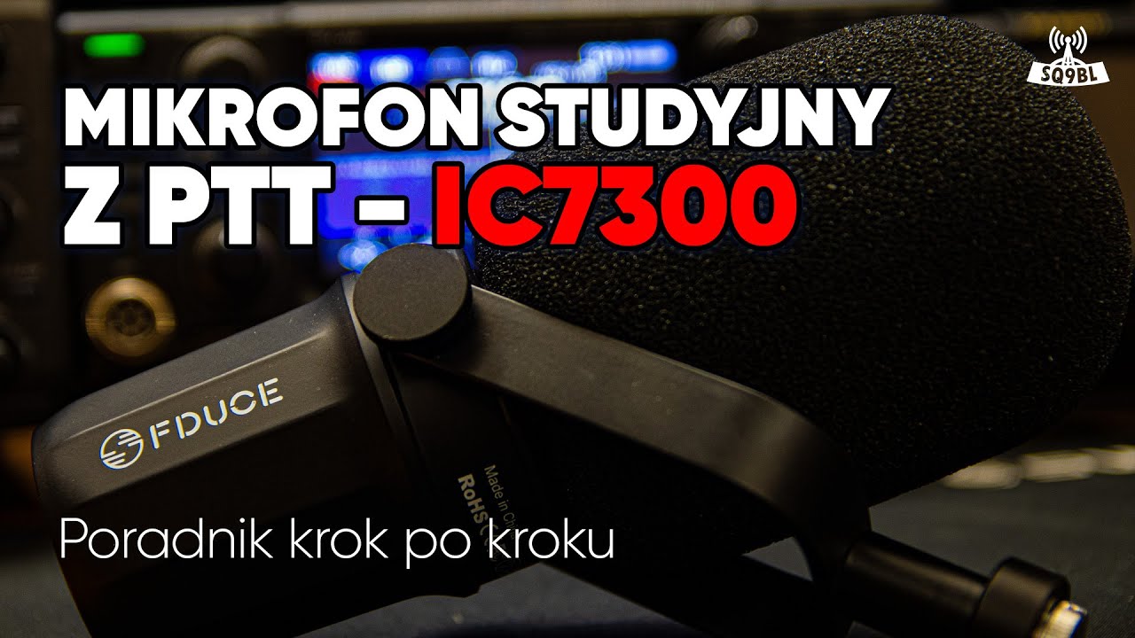 MIKROFON STUDYJNY do ICOM IC-7300 i nożne PTT - zr&oacute;b to SAM!