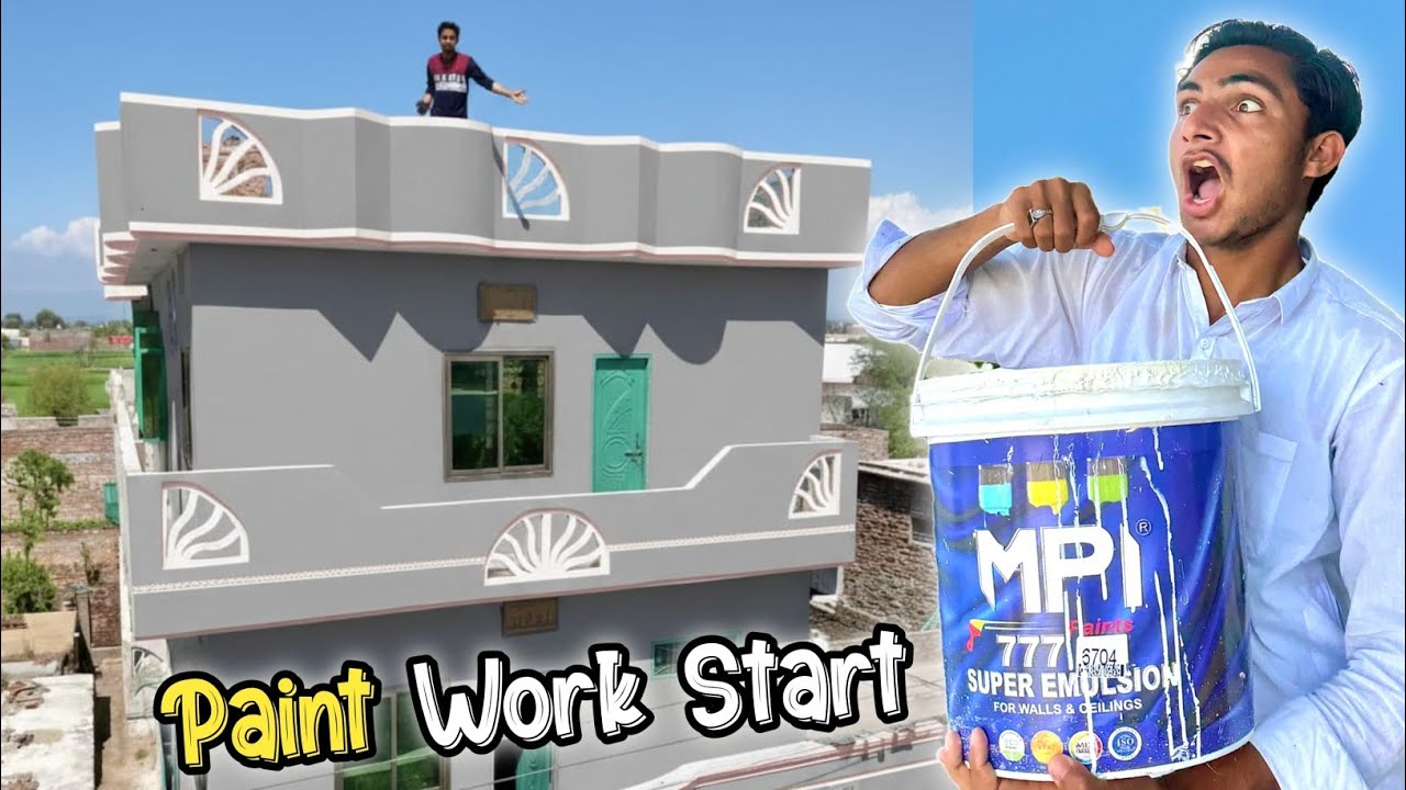1st Day Finally Paint Ka Kaam Start 