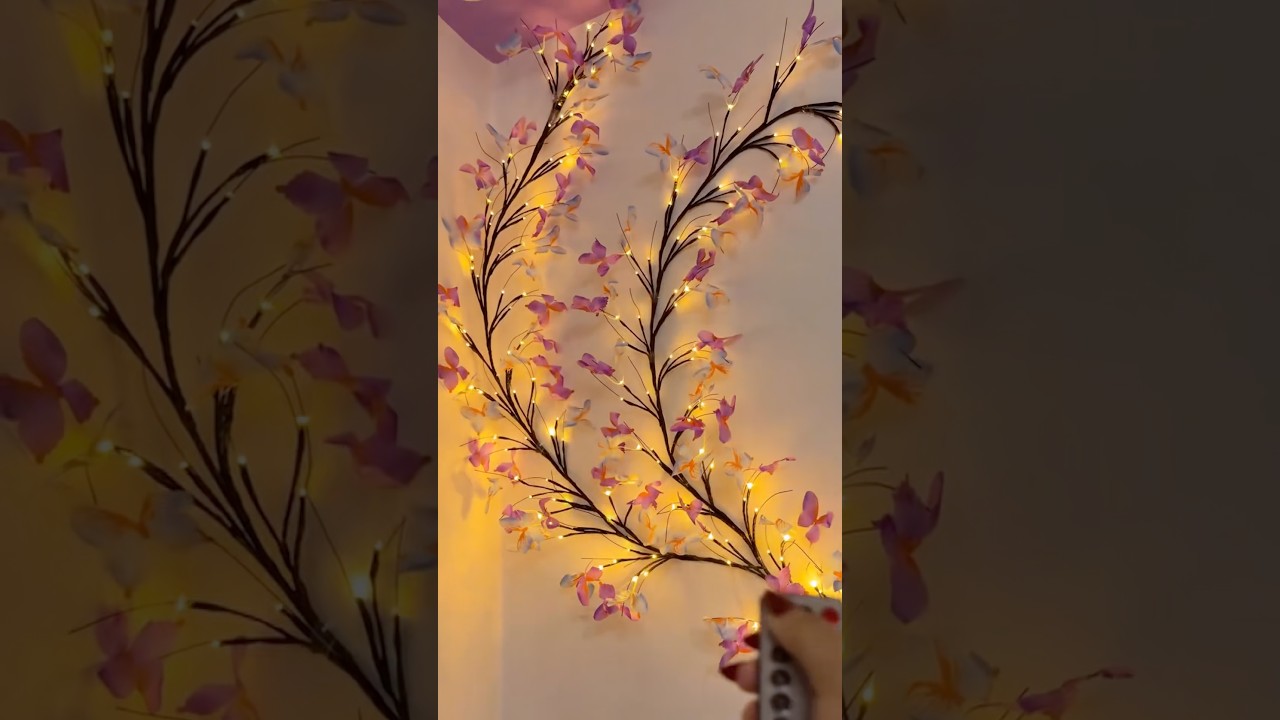 Butterfly Wall Light ✨ | Make Your Room Look Magical! #short #shorts #shortvideo #viral #trending
